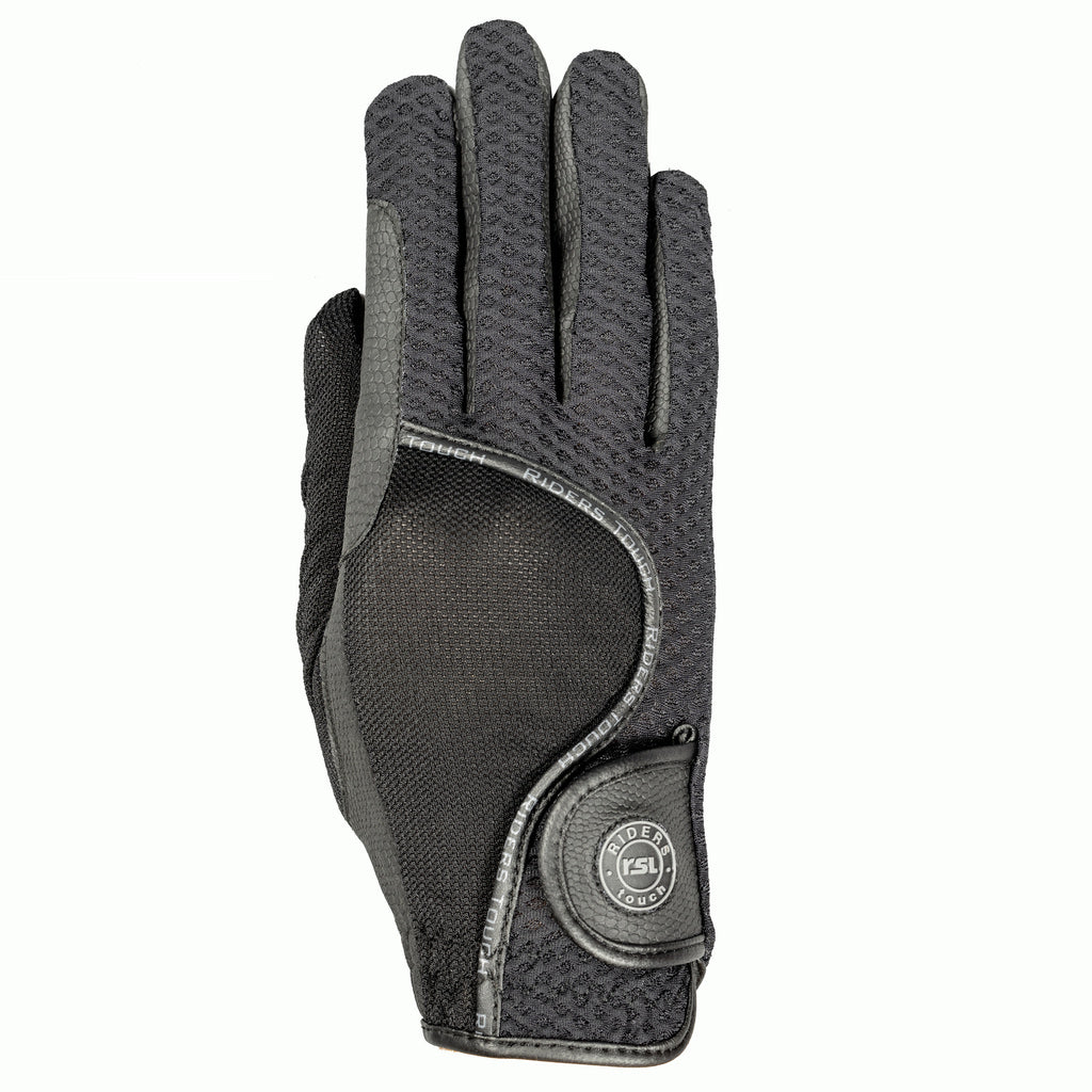 LONDON Reithandschuhe aus Serino u. Mesh-Material