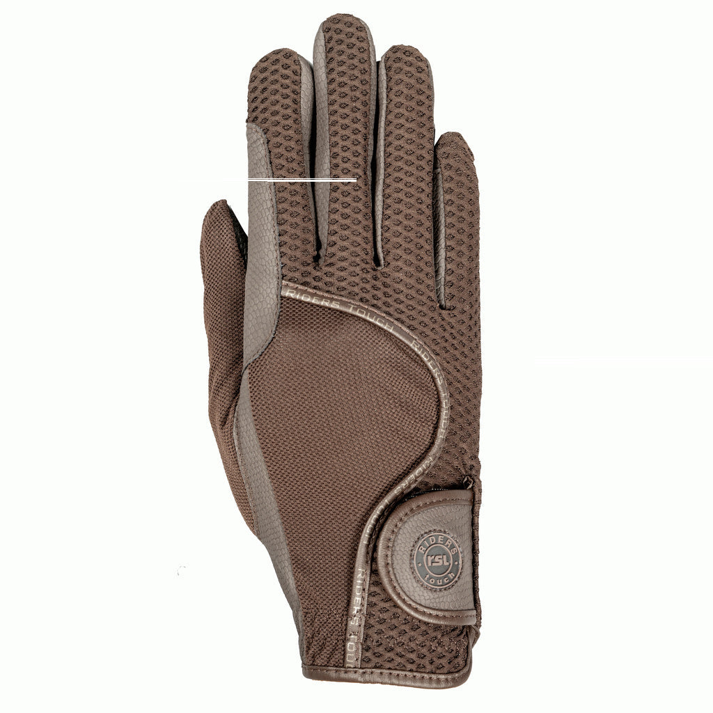 LONDON Reithandschuhe aus Serino u. Mesh-Material